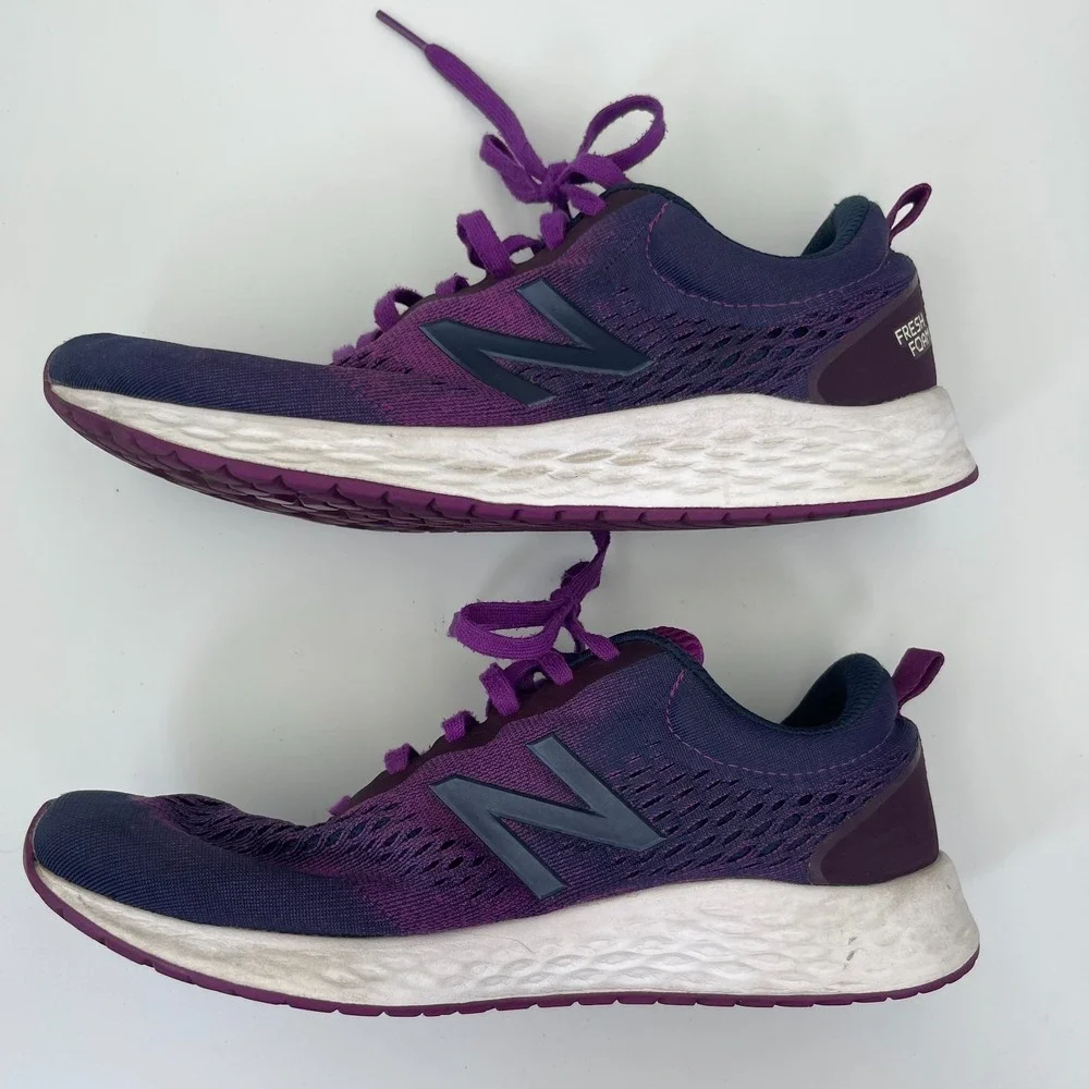New Balance Fresh Foam Arishi Running Shoes Size 9.5 Women's Purple Mesh